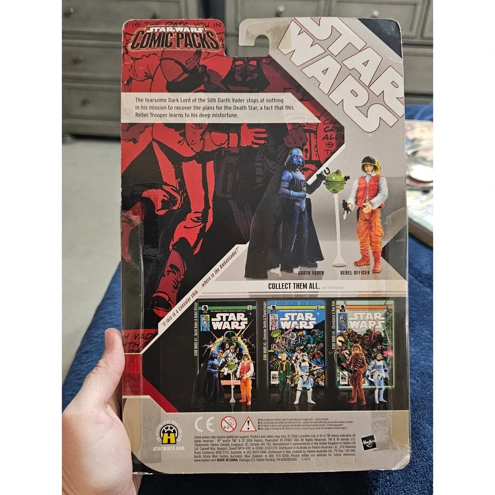 Star Wars Comic Packs No 2 Darth Vader Rebel Officer Dark Horse #1 Hasbro 2006